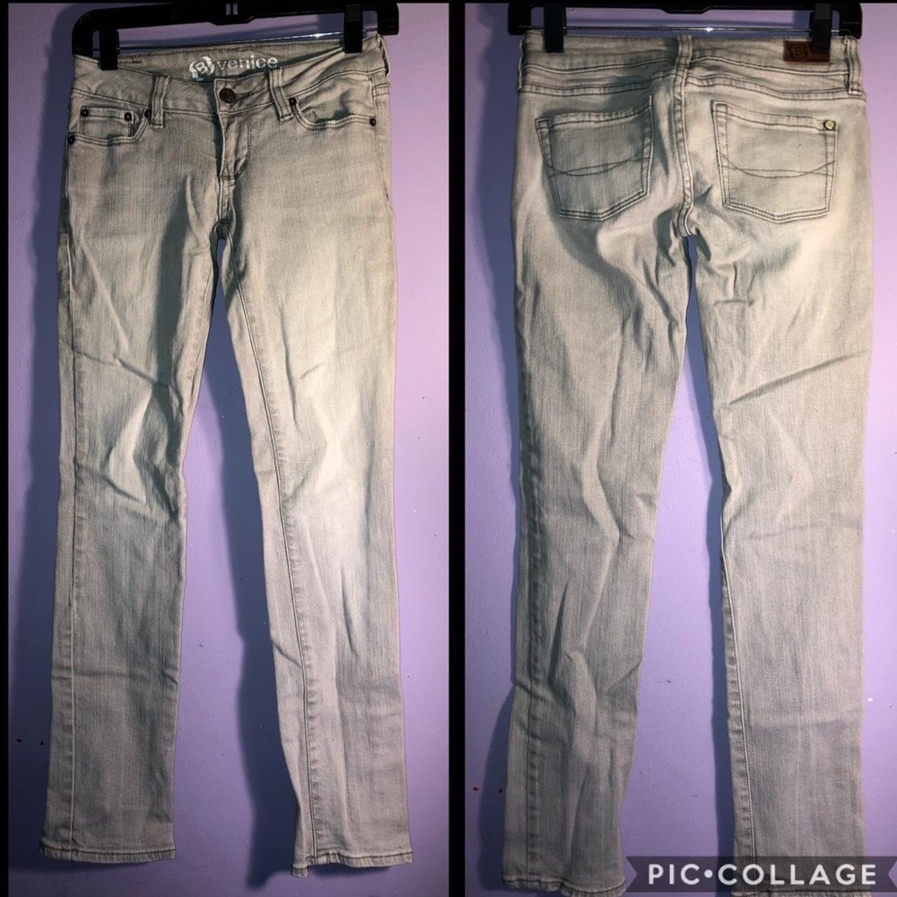 Women's BullHead Venice skinny jeans size 0S Short grey